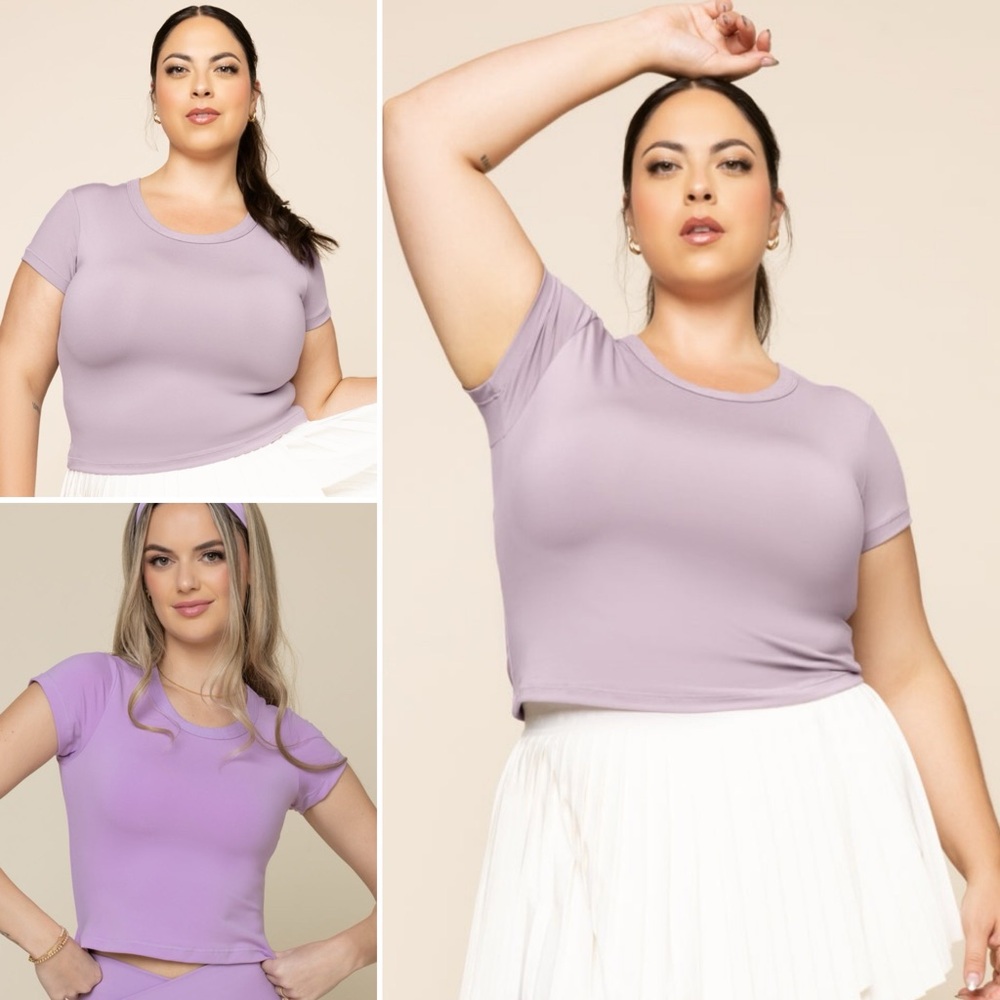 POPFLEX Call Me Baby Reversible Tee in Dusty Mauve